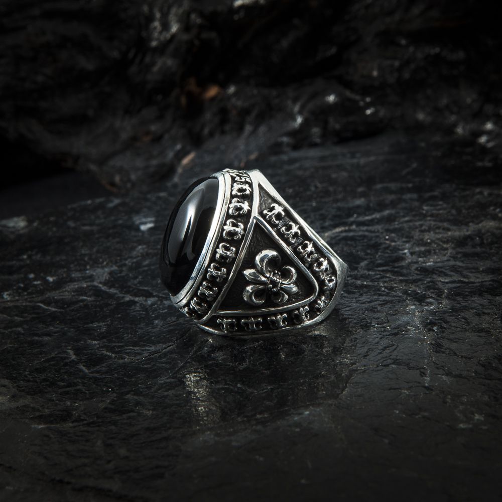 Ring Lilie Onyx