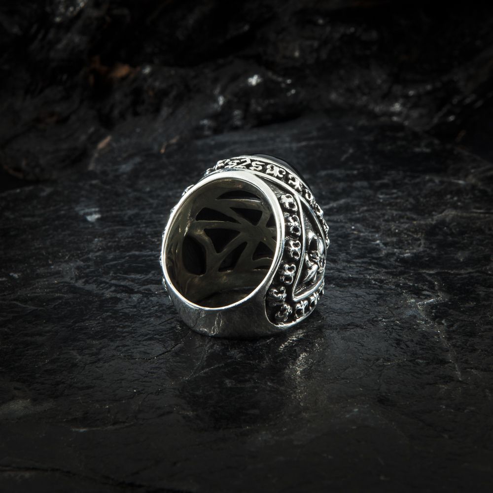 Ring Lilie Onyx
