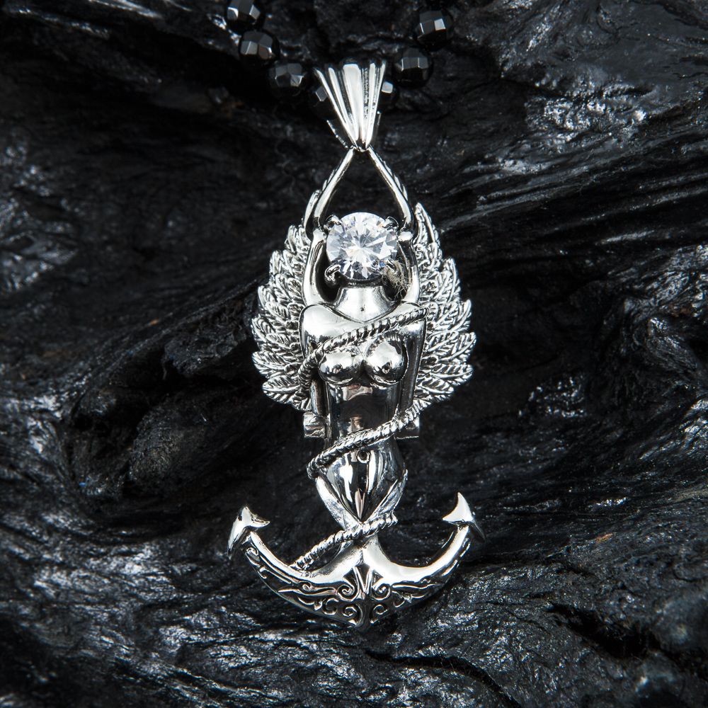 Anhänger Meerjungfrau Anker Flügel