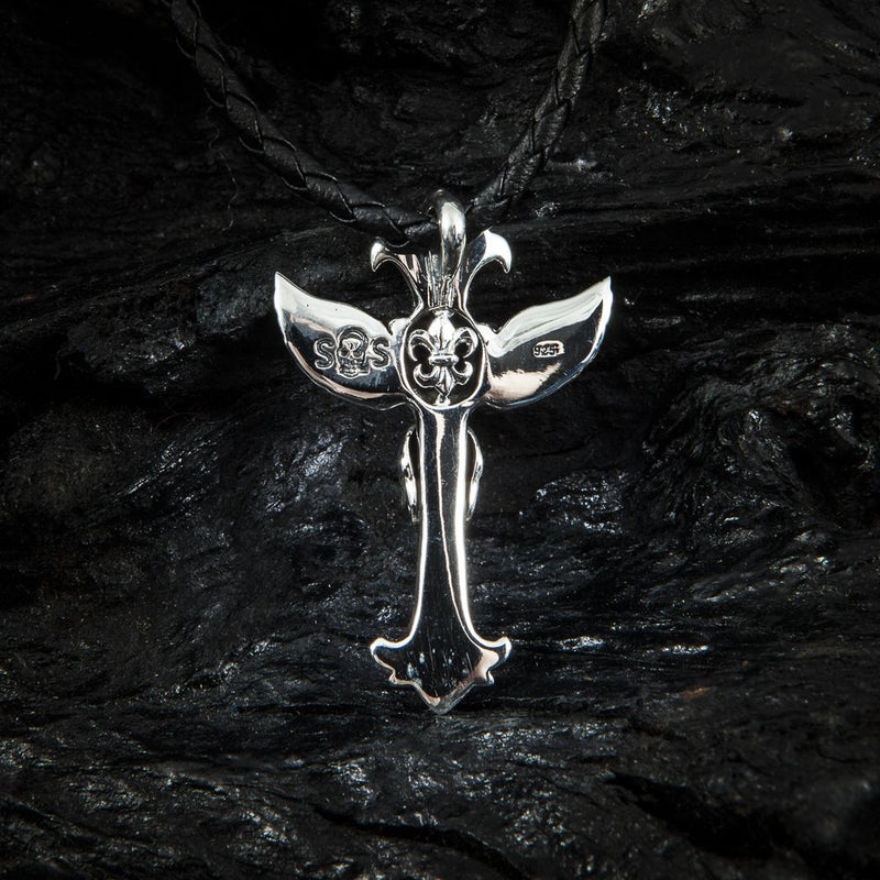 Anhänger Lilie Flügel Skull klein