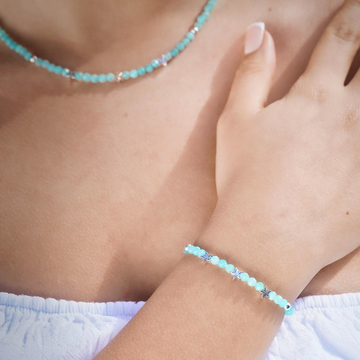 Armband Stern Amazonit
