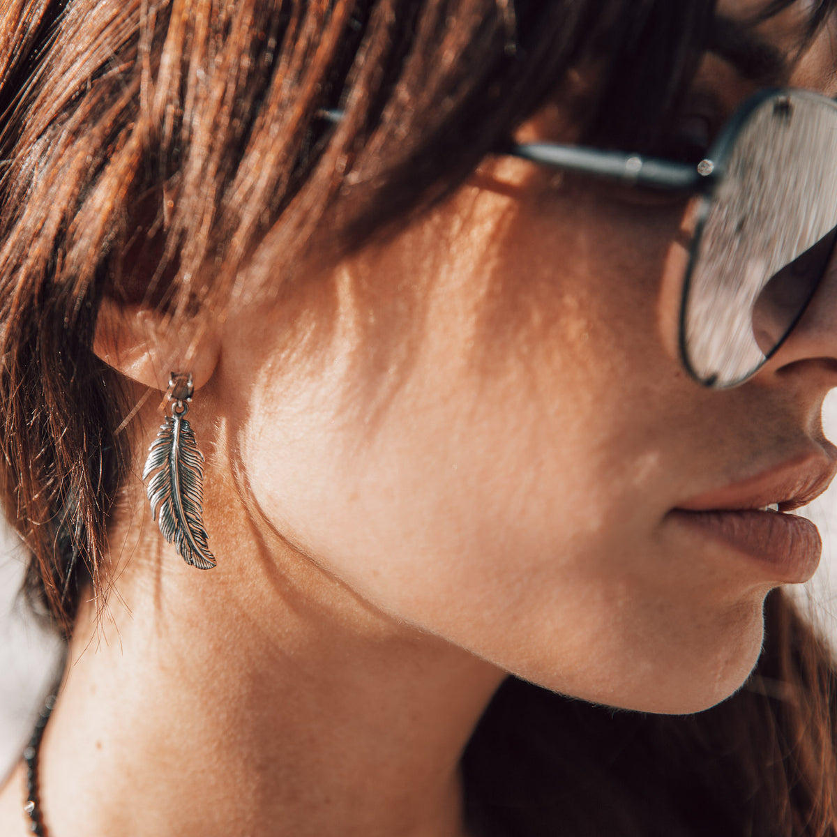 Feather earrings