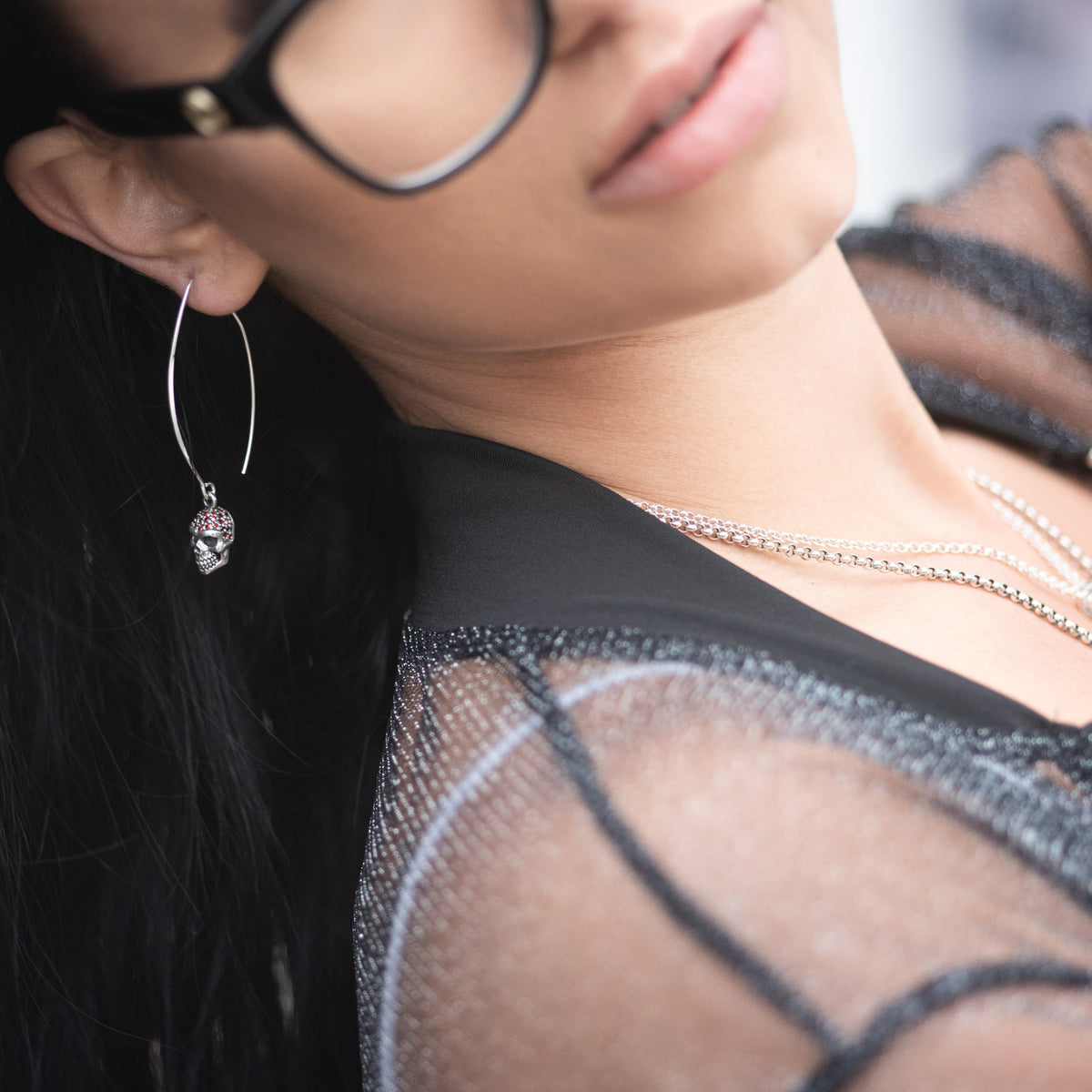 Skull earrings