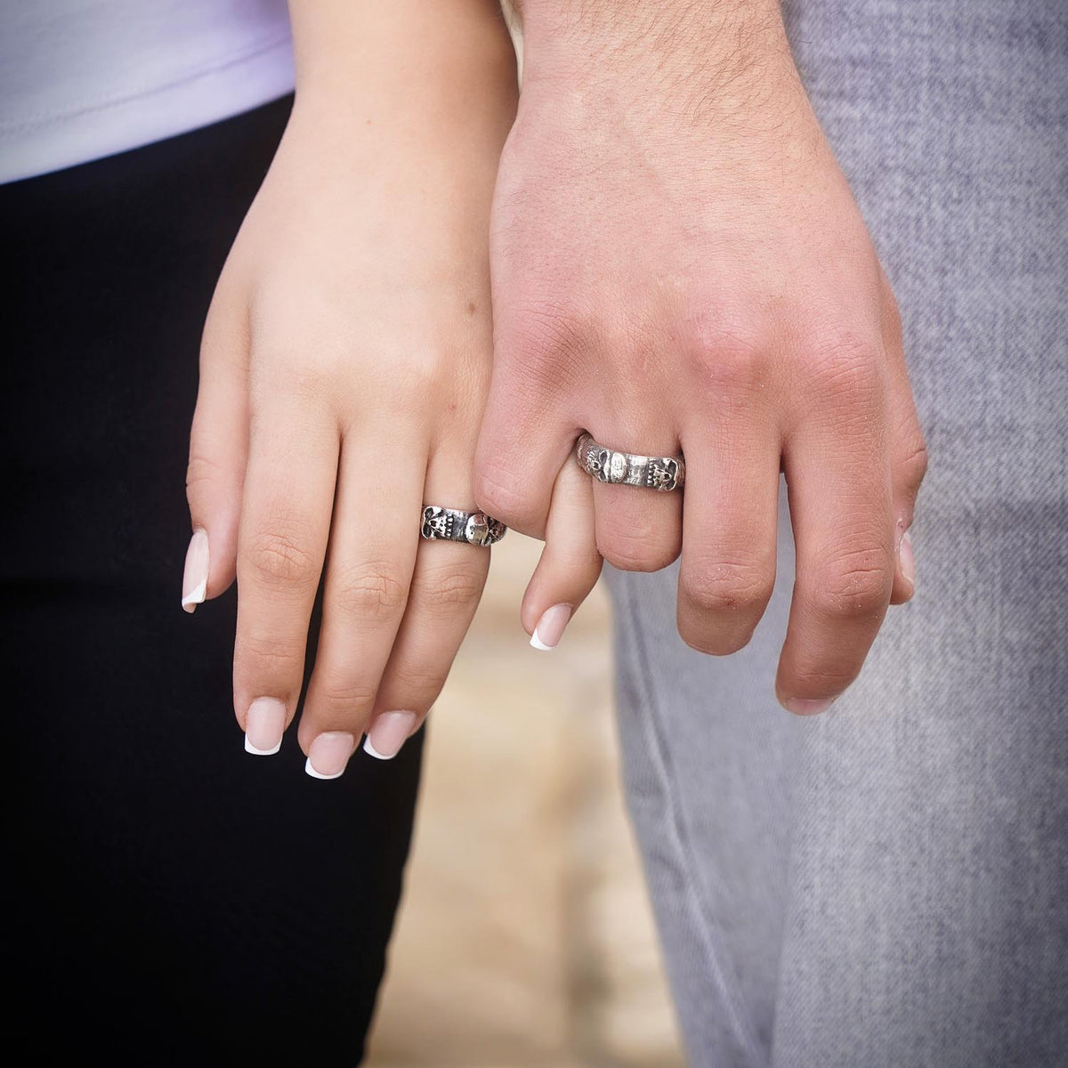 Ring Totenkopf Vintage