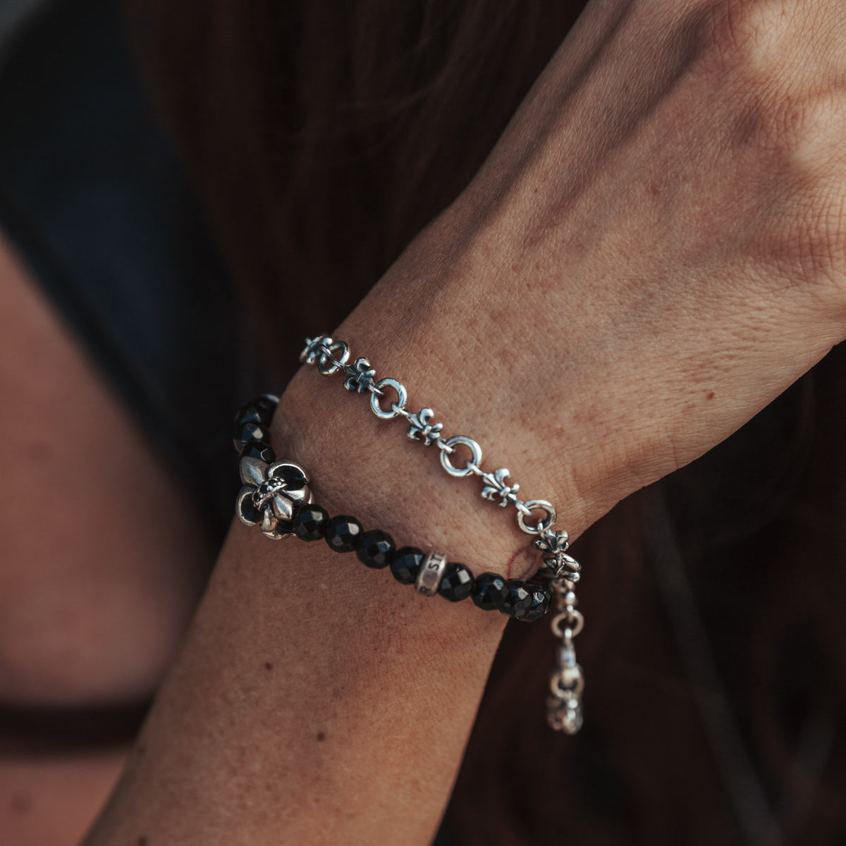 Bracciale giglio onice