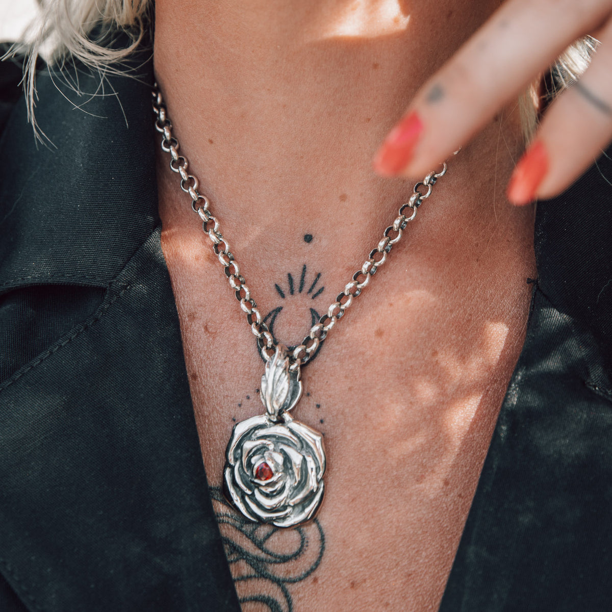 Anhänger Rose groß