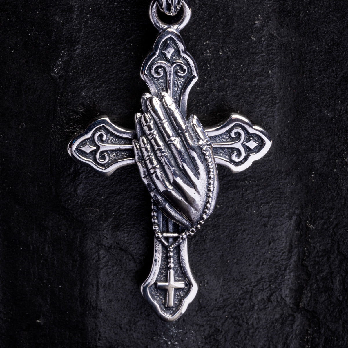 PRAYING HANDS KREUZ ANHÄNGER