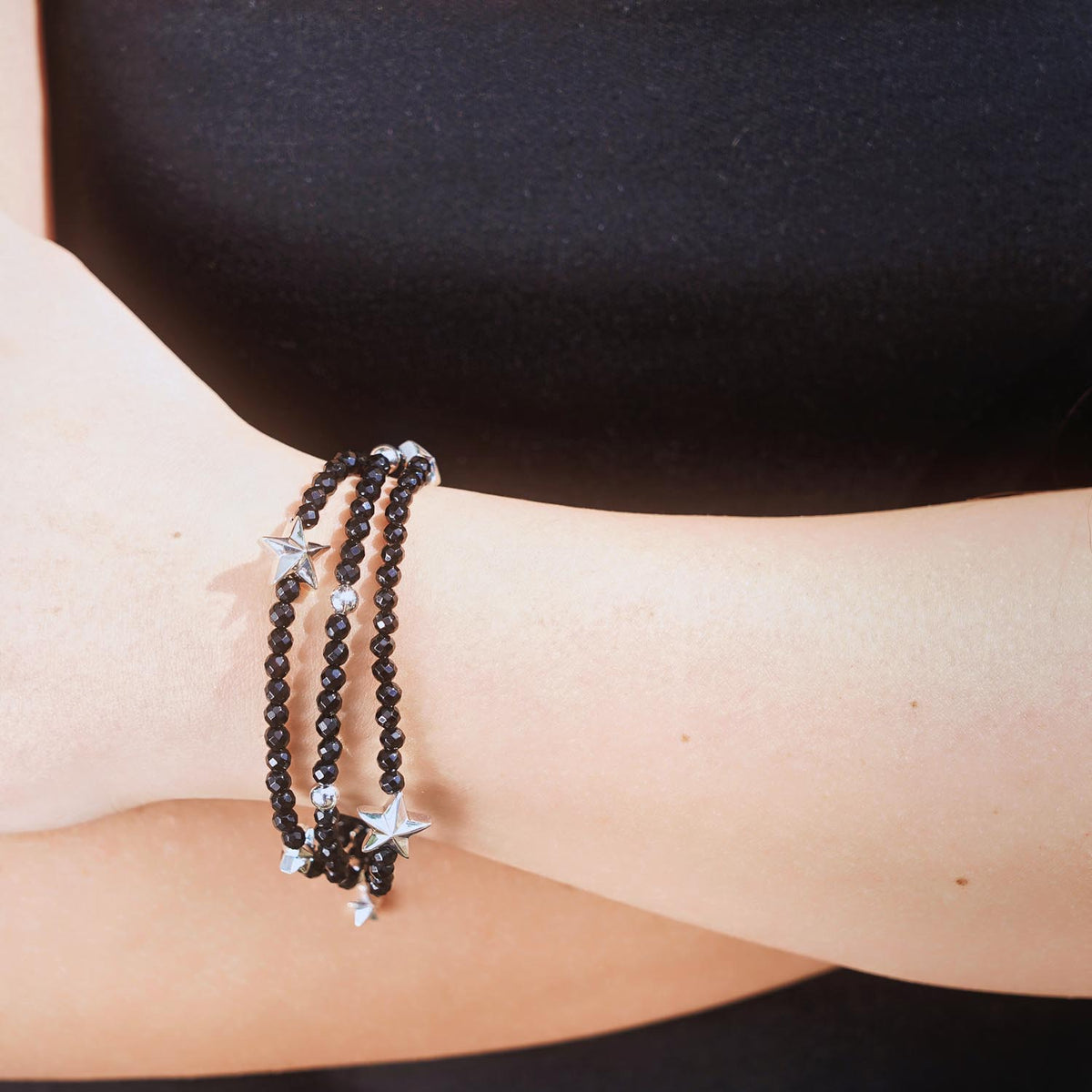 Bracelet Star Onyx 3-er 