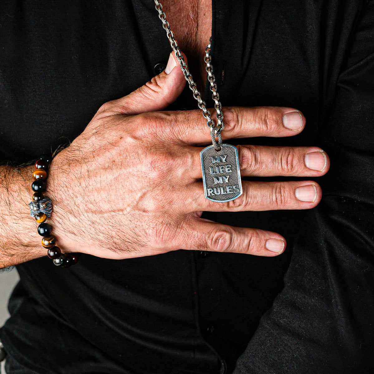 ANHÄNGER DOG TAG MY LIFE MY RULES