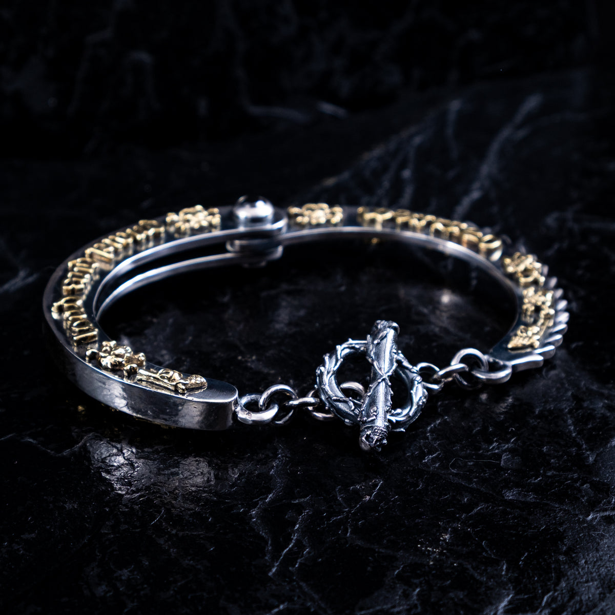 SILBERARMREIF HANDSCHELLE GROSS