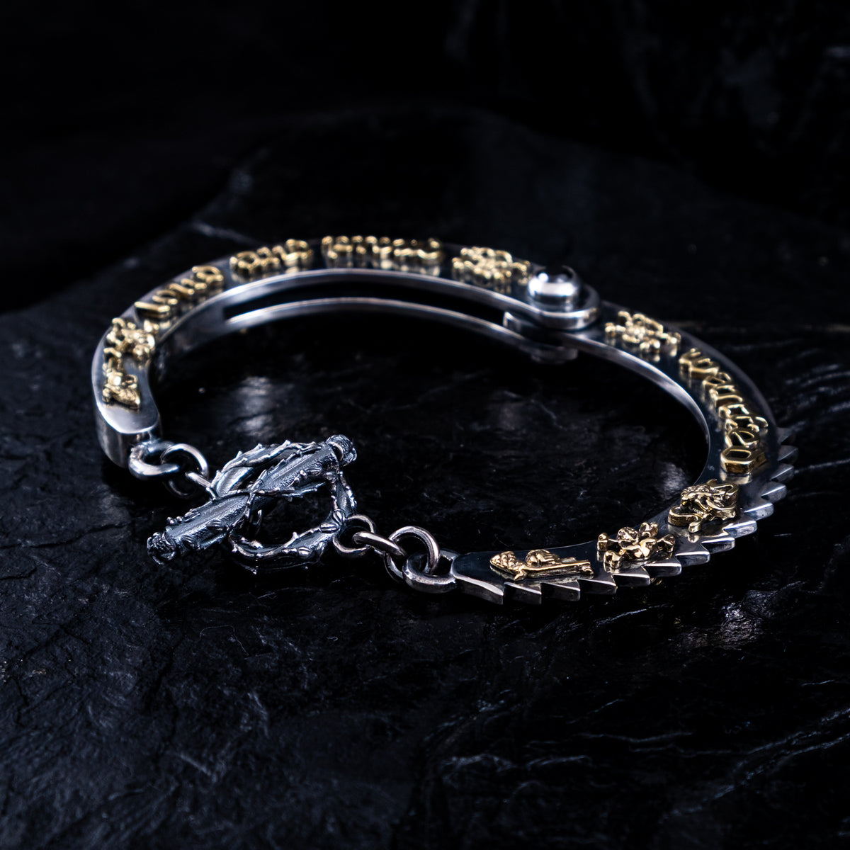 SILBERARMREIF HANDSCHELLE GROSS