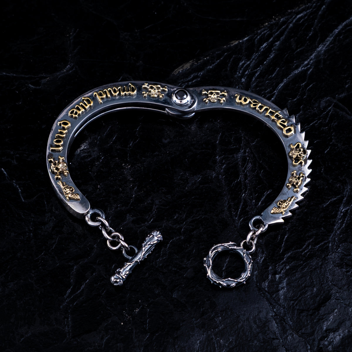 SILBERARMREIF HANDSCHELLE GROSS