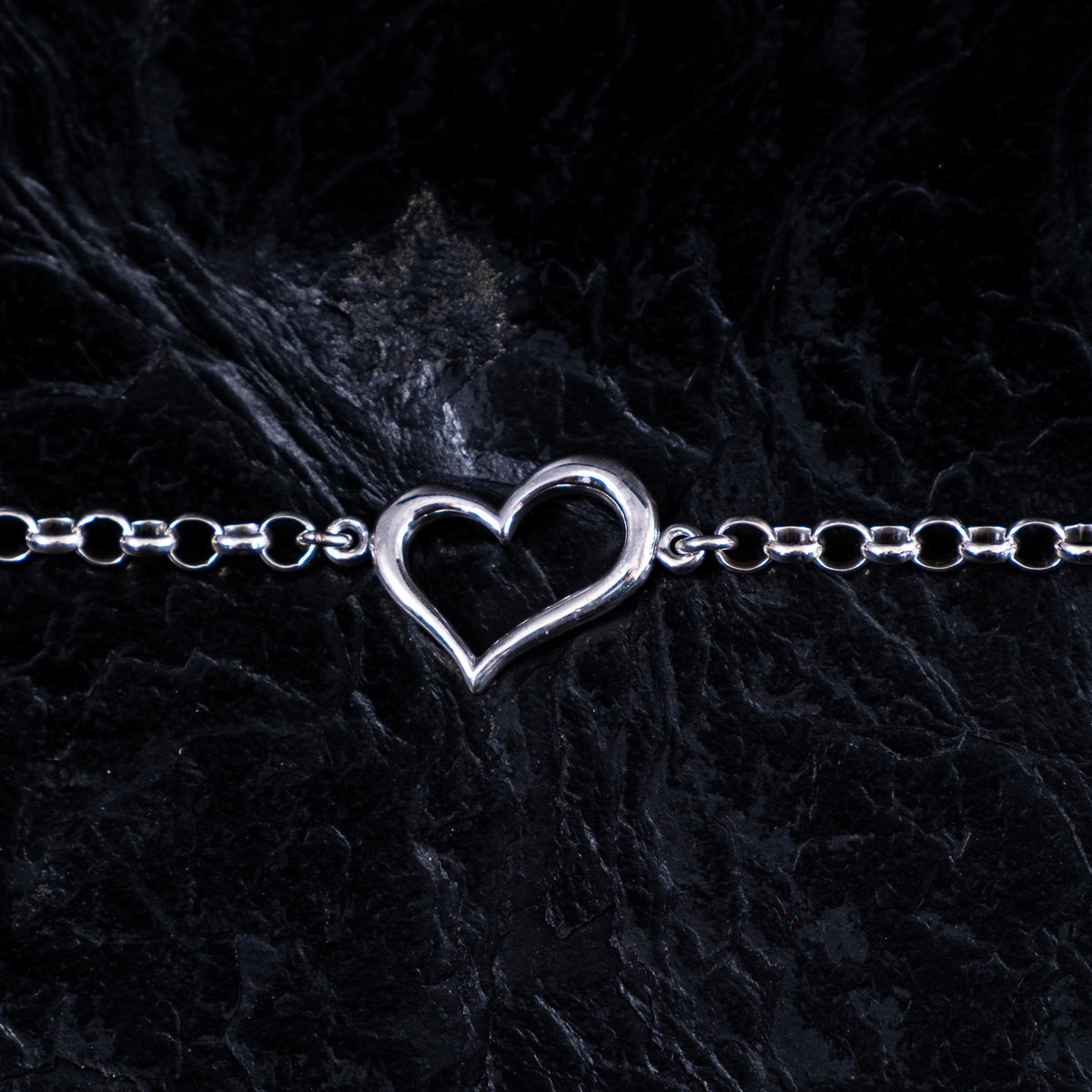 Silberarmkette Herz