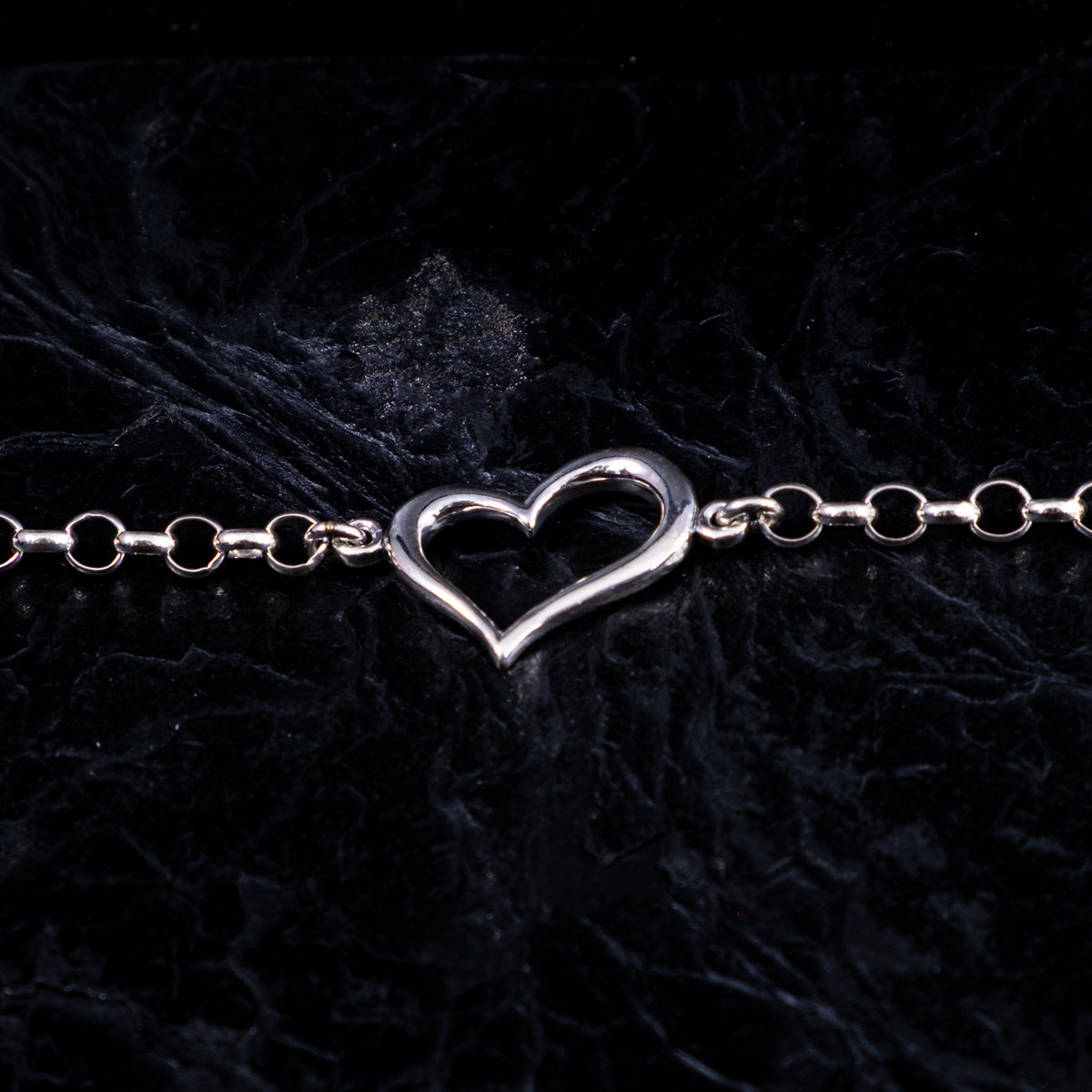 Silberarmkette Herz