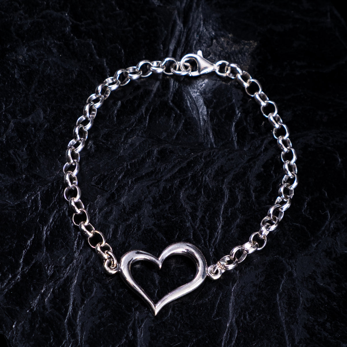 Silberarmkette Herz