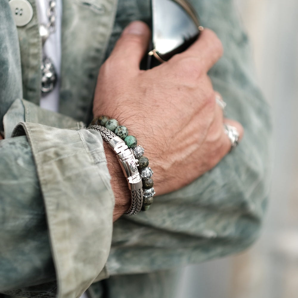 Armband Kreuz Türkis