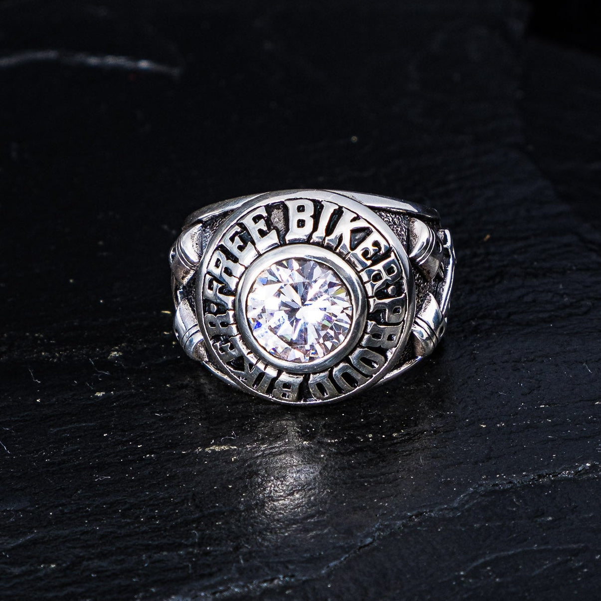 College Ring Free Biker Proud Biker – S2S Silver2Silver