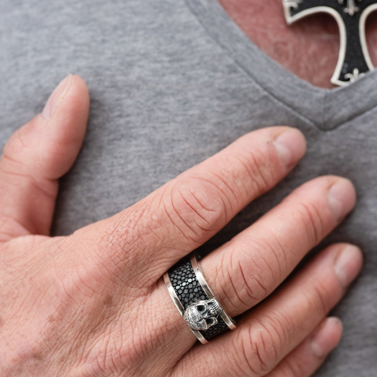 Ring Totenkopf Rochen