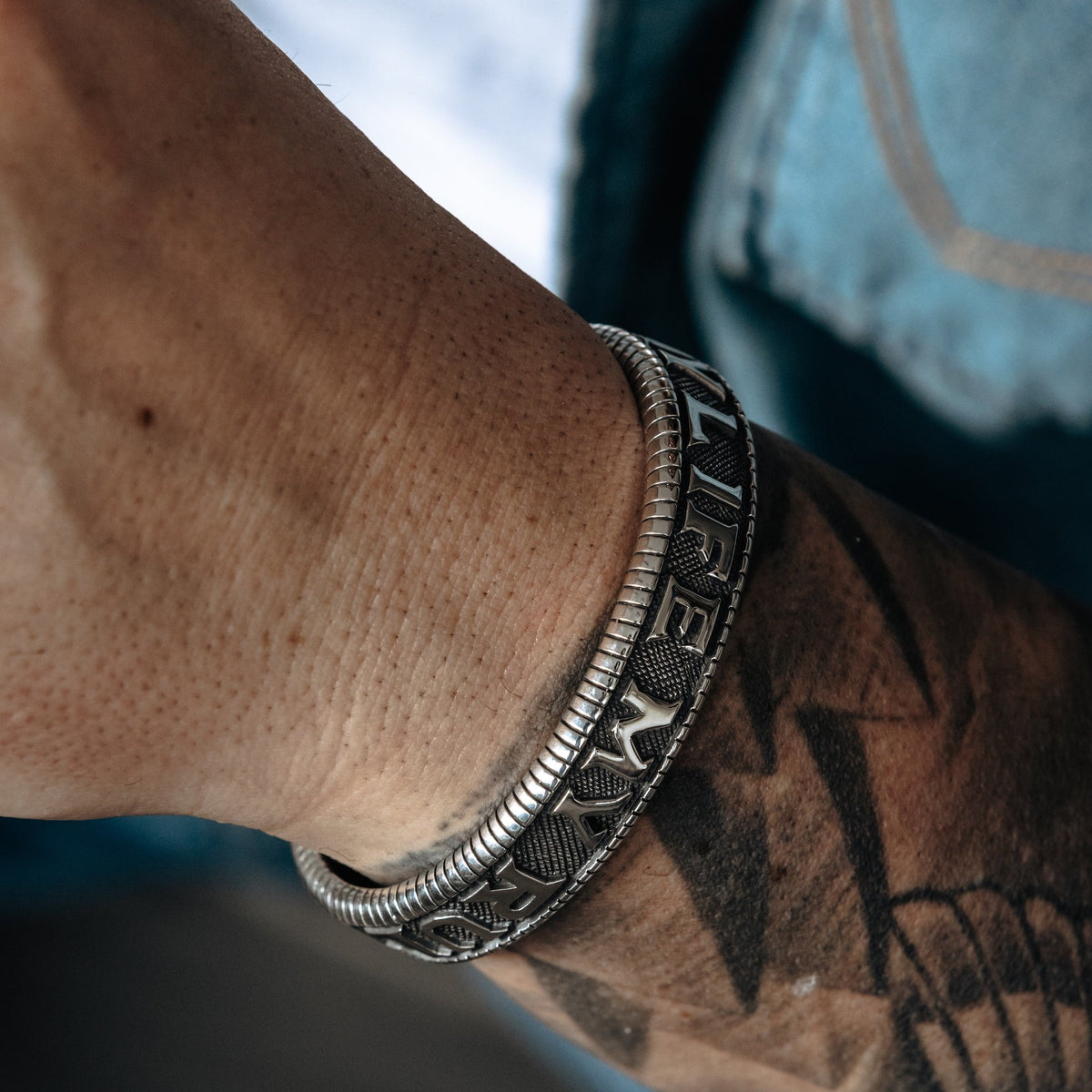 Bracciale in argento La mia vita, le mie regole