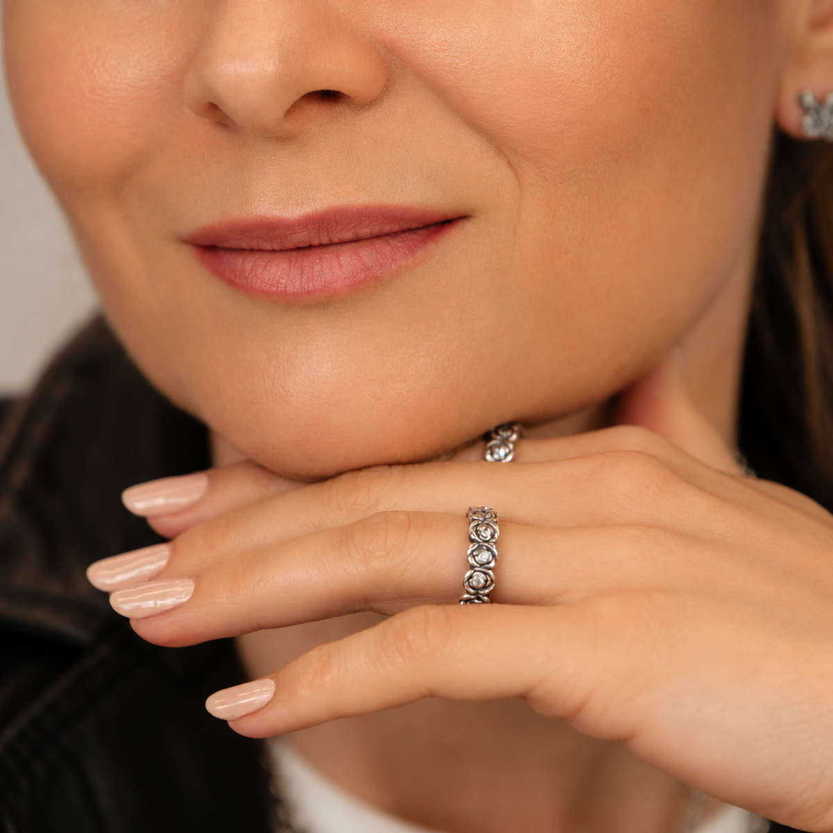 RING ROSENBAND MIT ZIRKONIA