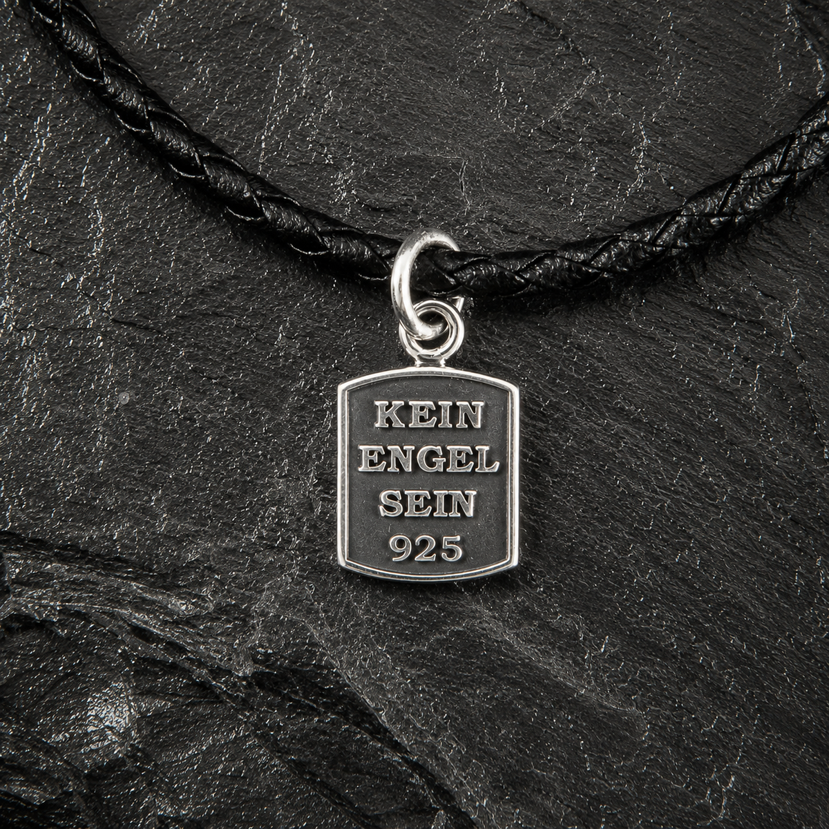 ANHÄNGER DOG TAG GOTT WEISS KLEIN