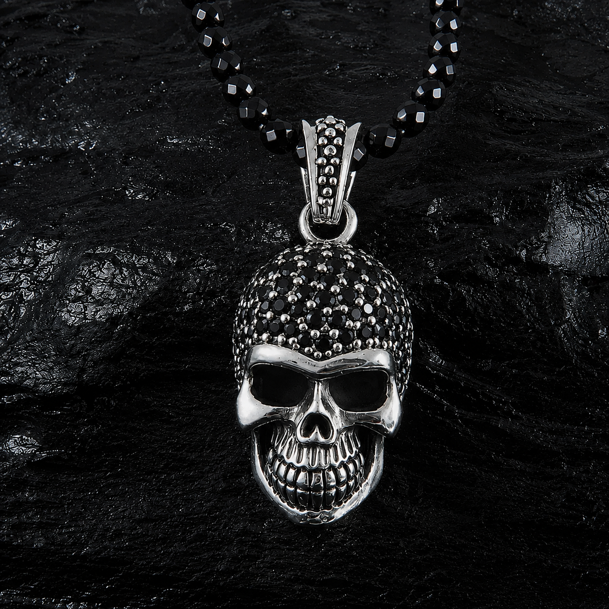 ANHÄNGER TOTENKOPF  PAVÉ