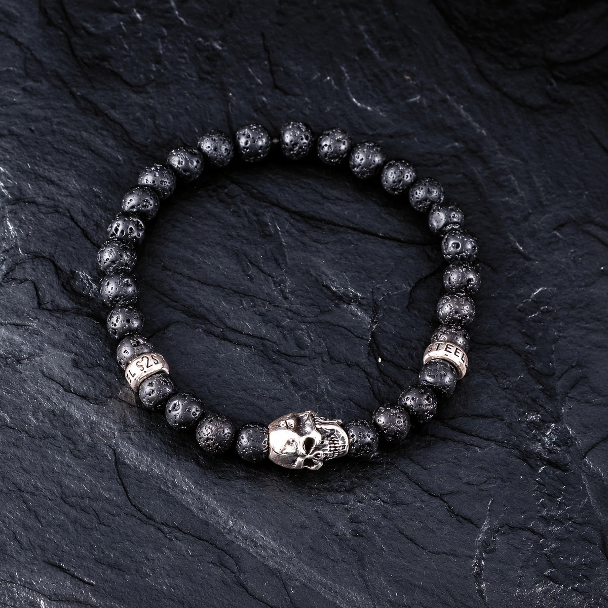 Bracelet Skull Lava 