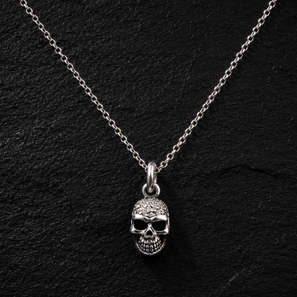 ANHÄNGER TOTENKOPF PAVÉ
