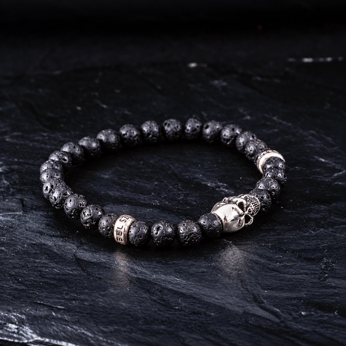Bracelet Skull Lava 