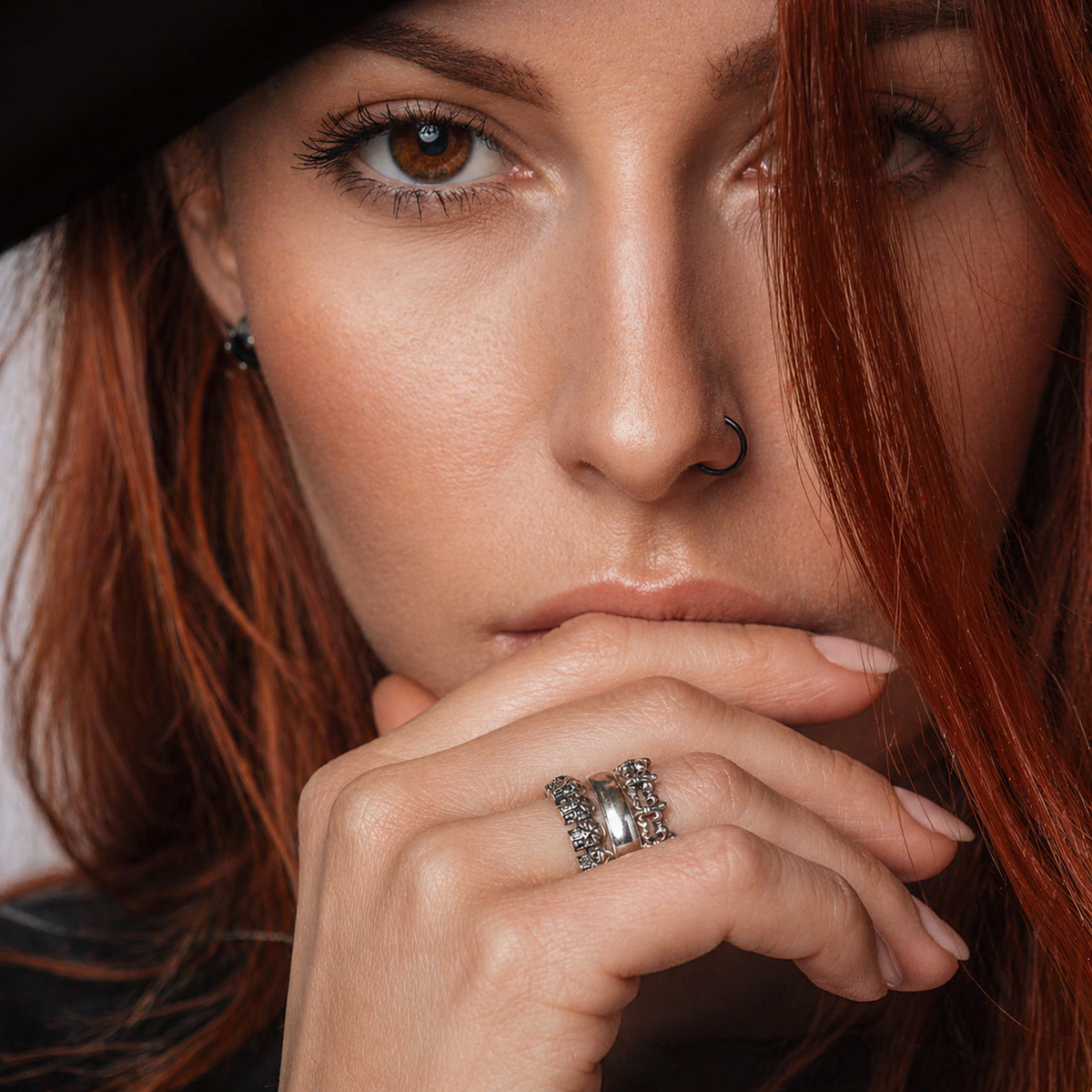 RING TRIO TOTENKOPF LILIE