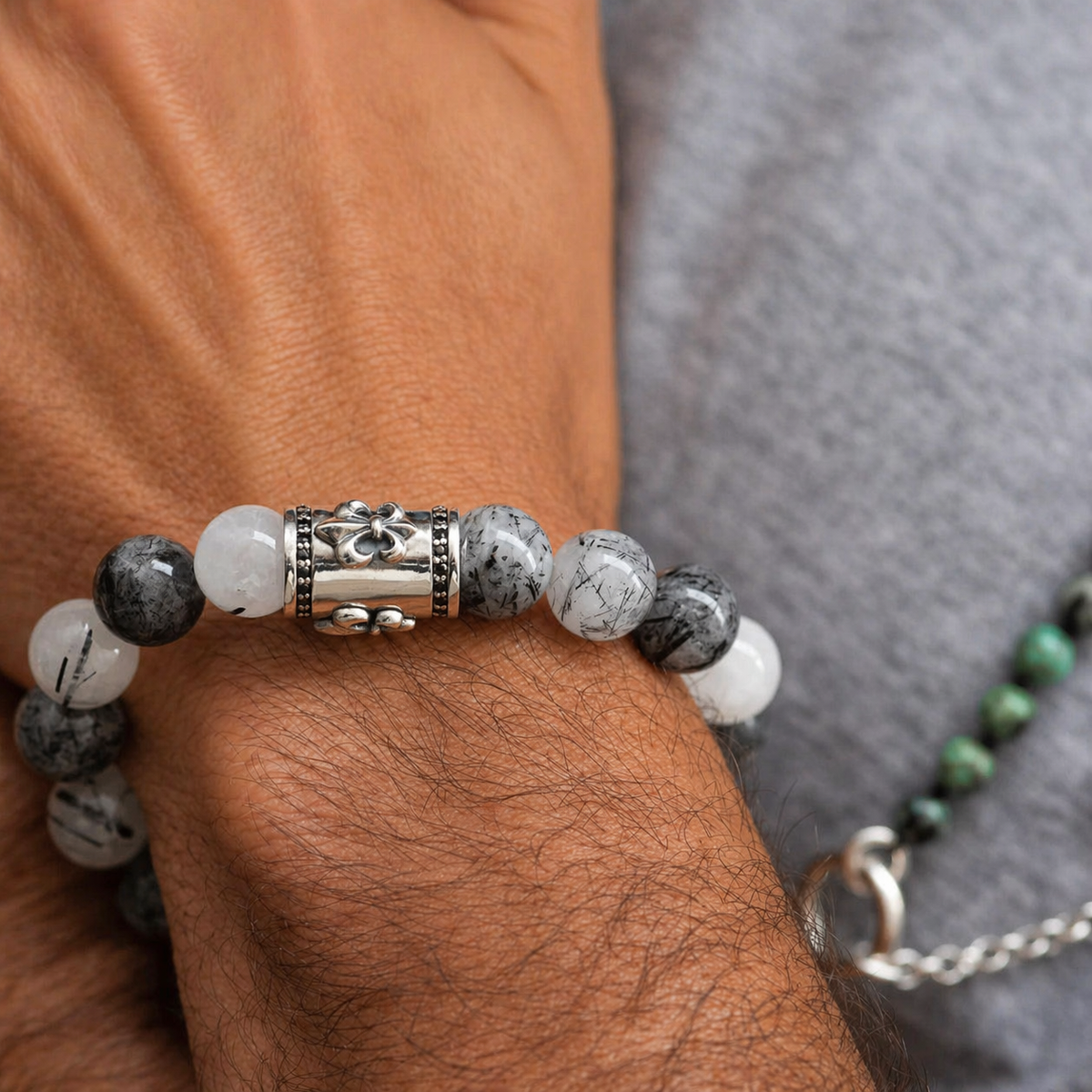 Bracciale Giglio Quarzo Rutilato