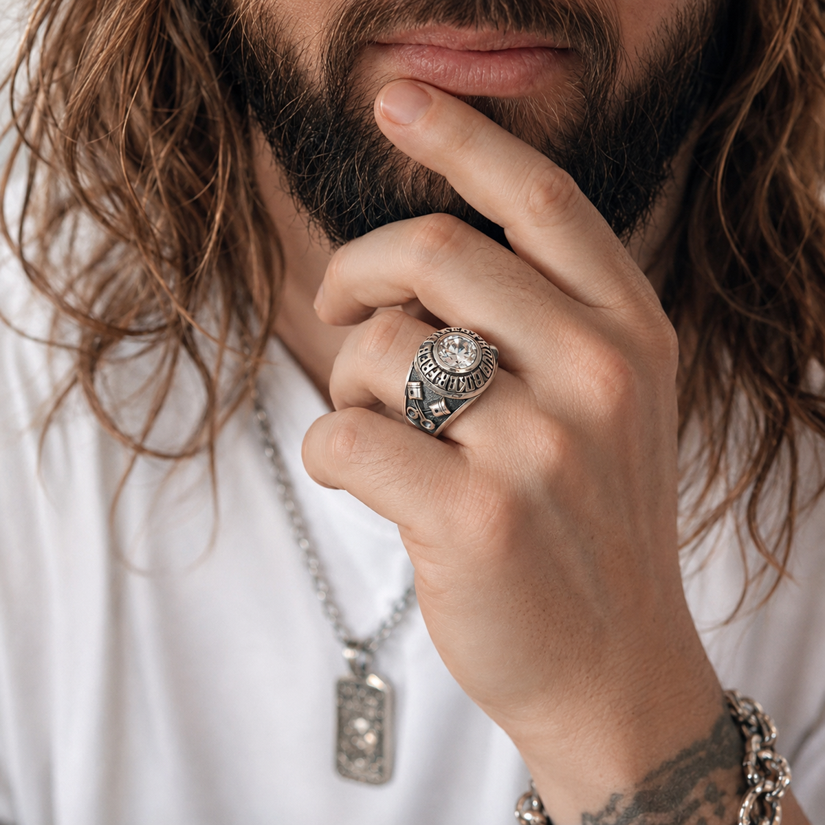 College Ring Biker gratuito Biker orgoglioso