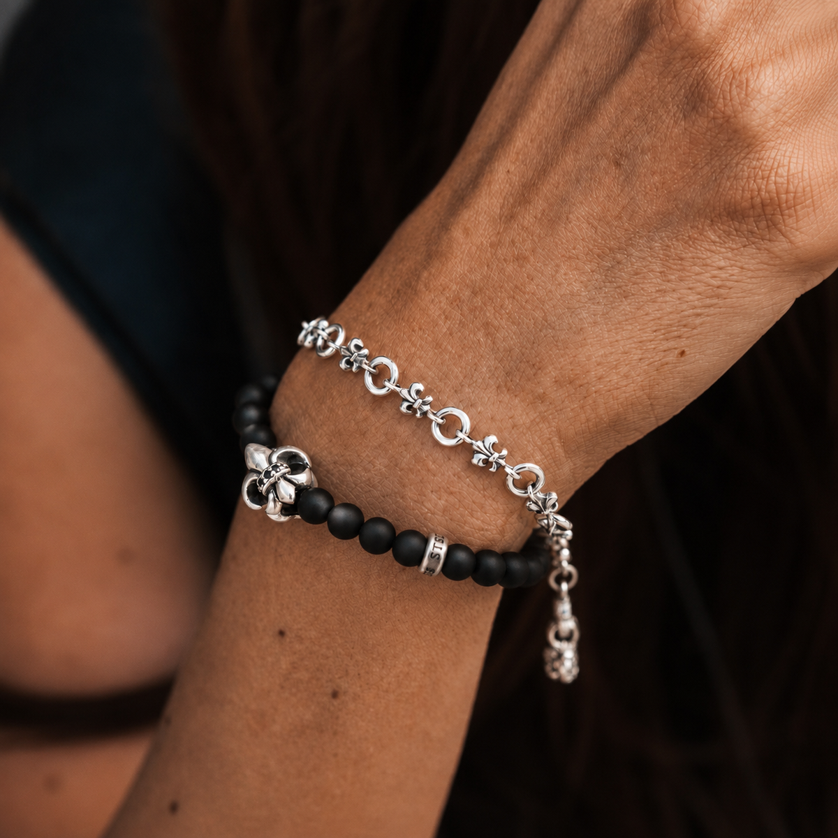 Armband Lilie Onyx