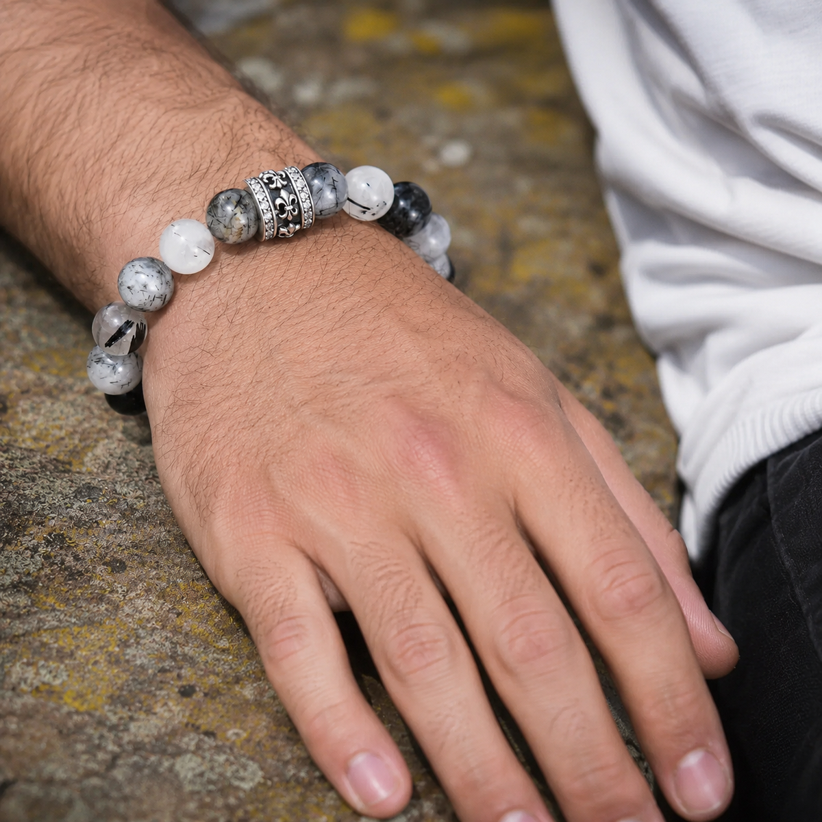 Armband Lilie Rutilquarz